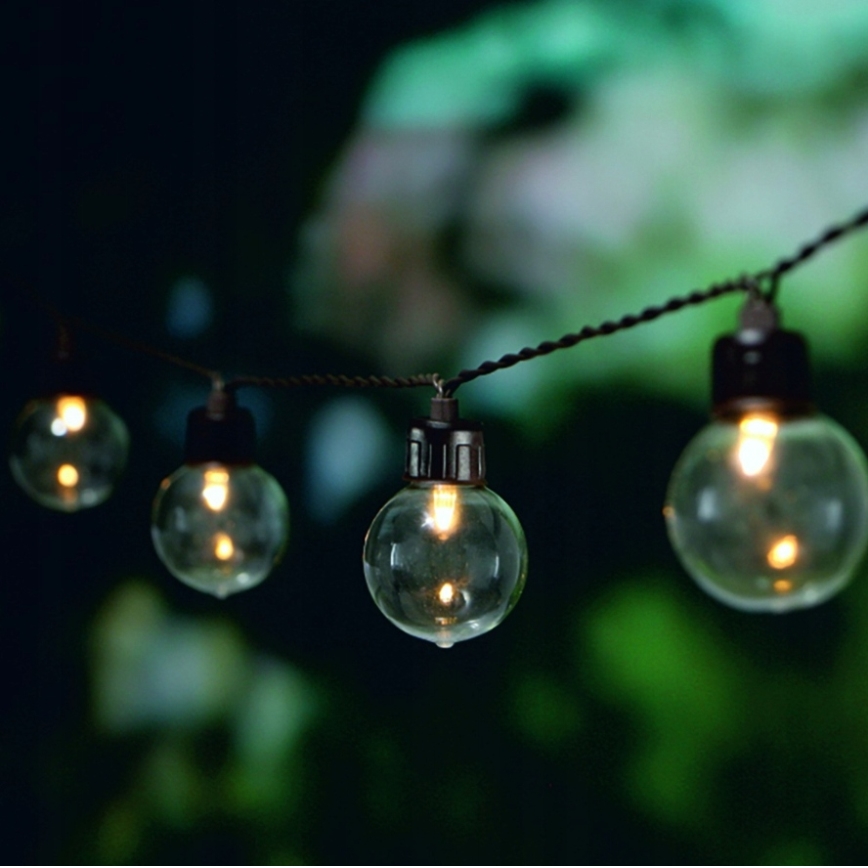 Solar-LED-Dekolichterkette 30 LEDs / 8 Funktionen 500 mAh 10,6 m IP67 warmweiß