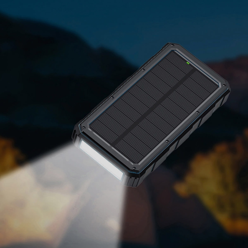Solar-Powerbank mit Taschenlampe 20000mAh 3,7V