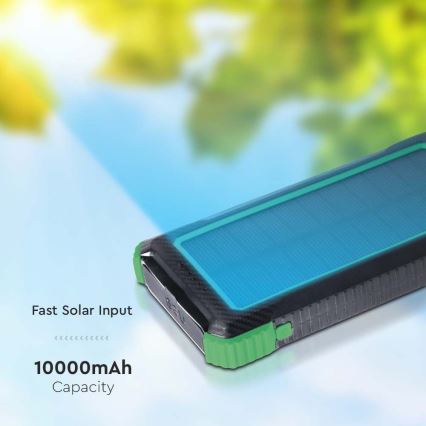 Solar-Powerbank Power Delivery 10000mAh/10W/5V schwarz