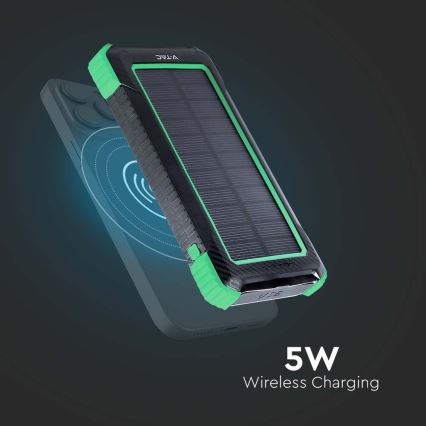 Solar-Powerbank Power Delivery 10000mAh/10W/5V schwarz