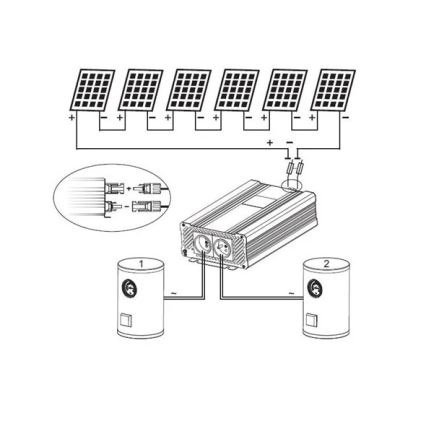 Solar-Wechselrichter zur Warmwasserbereitung ECO Solar Boost Evo MPPT-4000 4 kW
