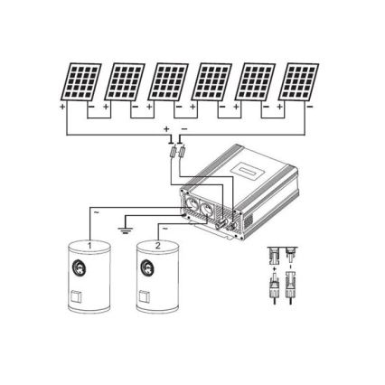 Solar-Wechselrichter zur Warmwasserbereitung ECO Solar Boost Evo MPPT-4000 4 kW PRO