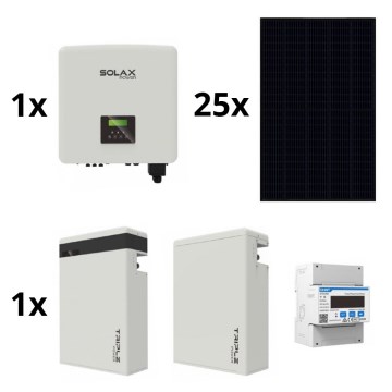 Solaranlage: SOLAX Power - 10 kWp RISEN Full Black + 10 kW SOLAX Wechselrichter 3-phasig + 11,6 kWh Batterie V2
