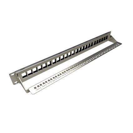 Solarix - 19" modulares, leeres Patchpanel 24 Ports 1U