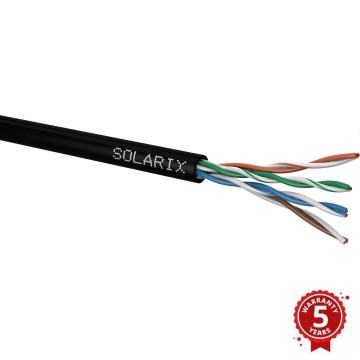 Solarix - Außeninstallationskabel CAT5E UTP PE Fca 100m IP67