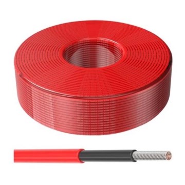 Solarkabel 4 mm² 1500 V 100 m IP65 rot