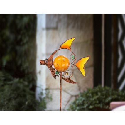 EGLO 47098 - Solární lampa ryba 1xLED/0,015W bronz