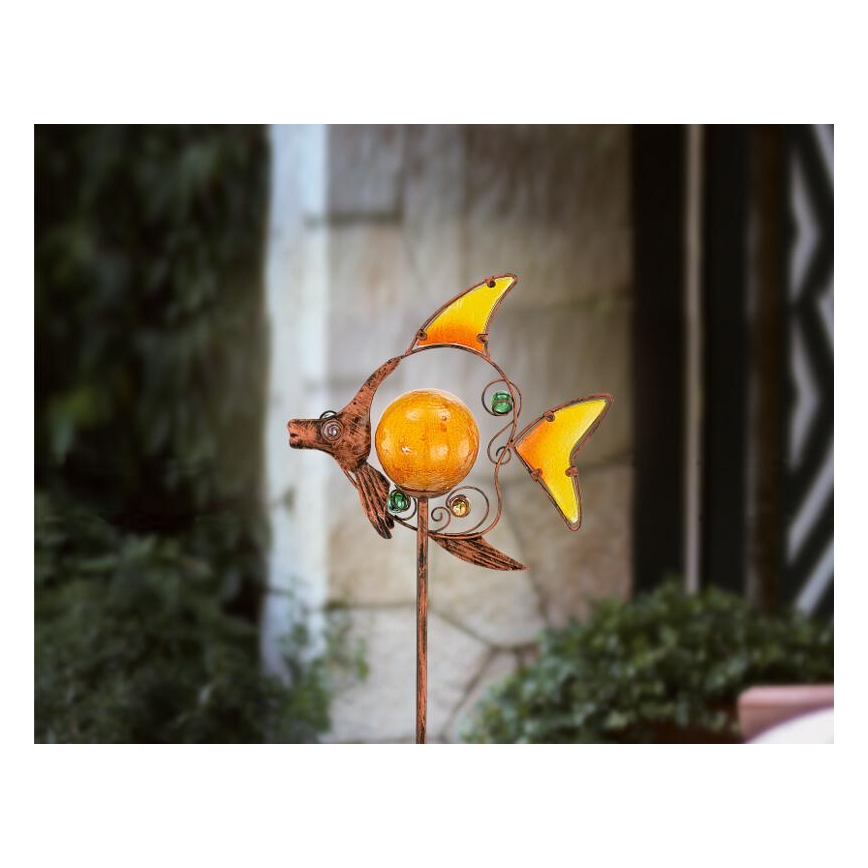 EGLO 47098 - Solární lampa ryba 1xLED/0,015W bronz