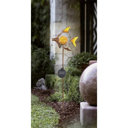 EGLO 47098 - Solární lampa ryba 1xLED/0,015W bronz
