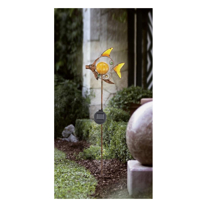 EGLO 47098 - Solární lampa ryba 1xLED/0,015W bronz