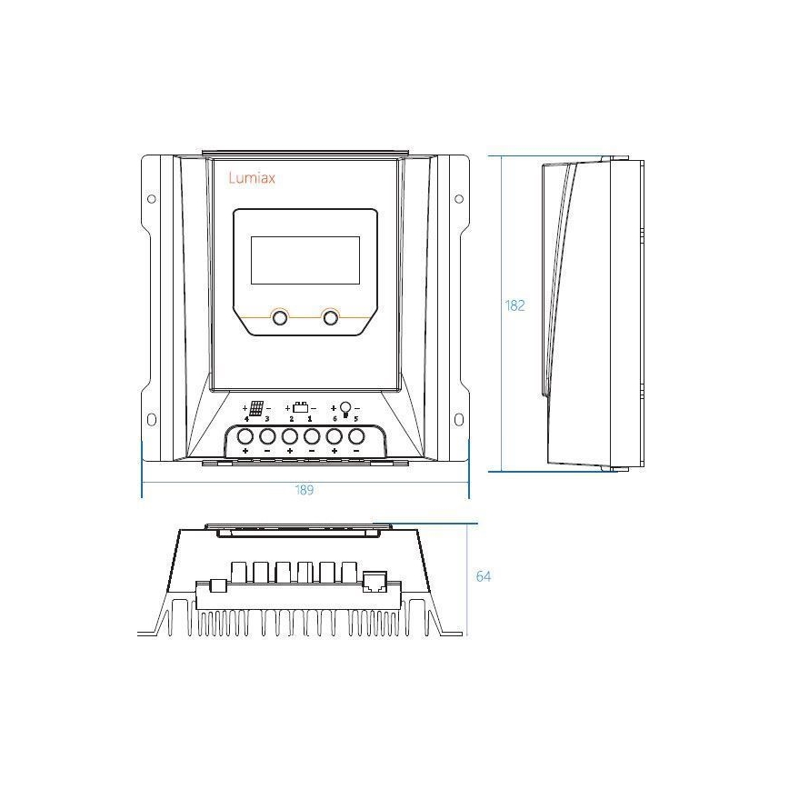 Solarregler MPPT MT2075 12/24V/20A