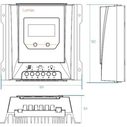 Solarregler MPPT MT3075 12/24V/30A