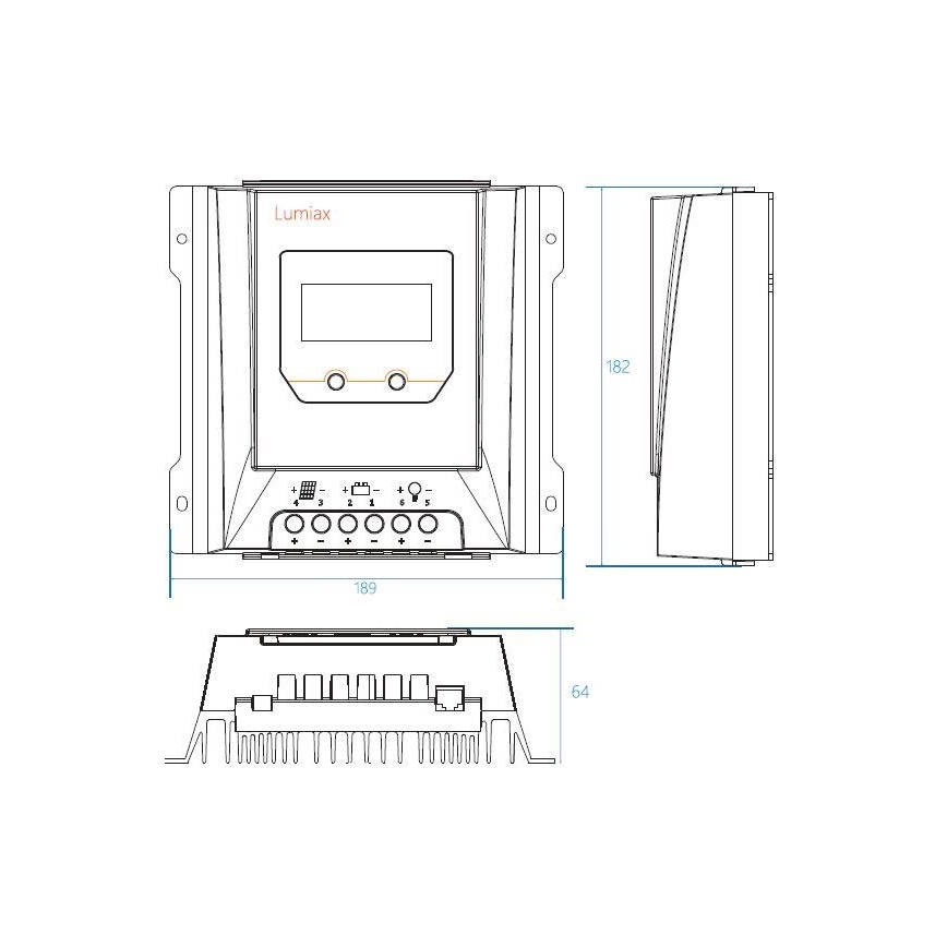 Solarregler MPPT MT3075 12/24V/30A