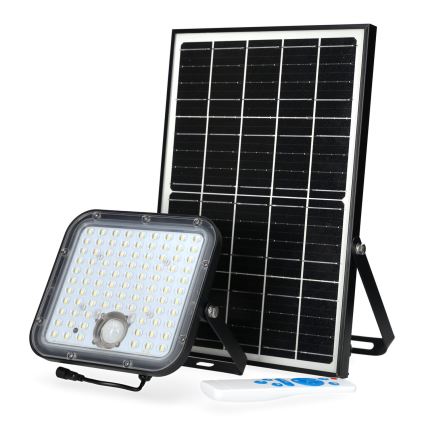 Solarstrahler für den Außenbereich mit Sensor LED/30W/6,4V 4000K IP65 6000 mAh + Fernbedienung