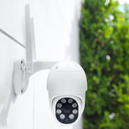 Außenkamera mit Sensor, Schutzart IP65, Wi‑Fi‑Unterstützung und Tuya‑Kompatibilität