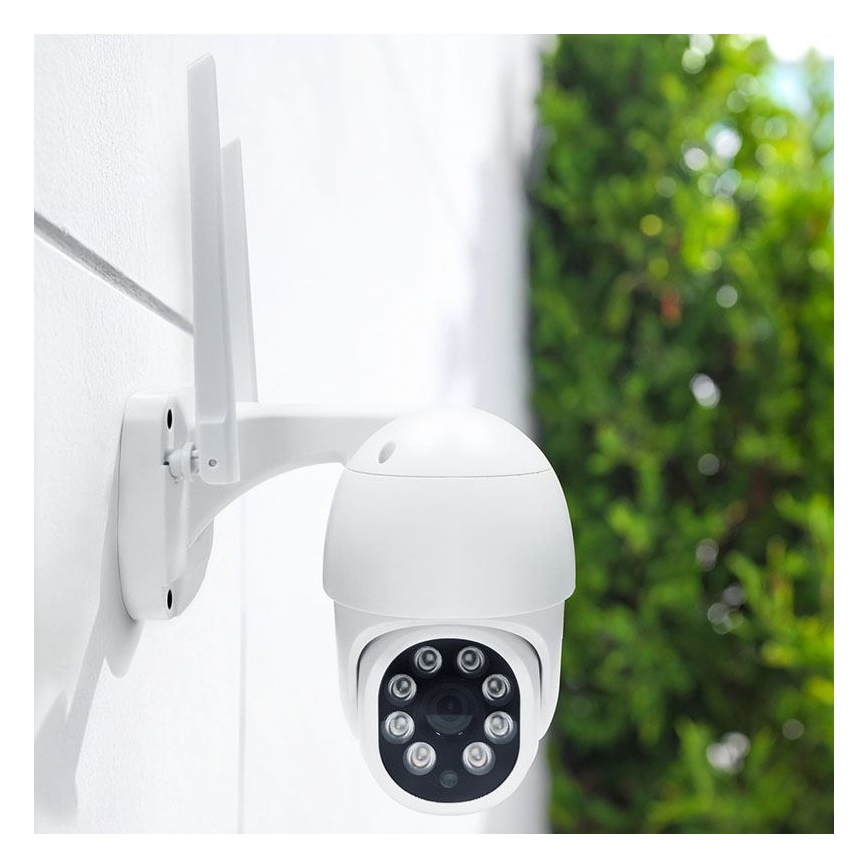 Außenkamera mit Sensor, Schutzart IP65, Wi‑Fi‑Unterstützung und Tuya‑Kompatibilität