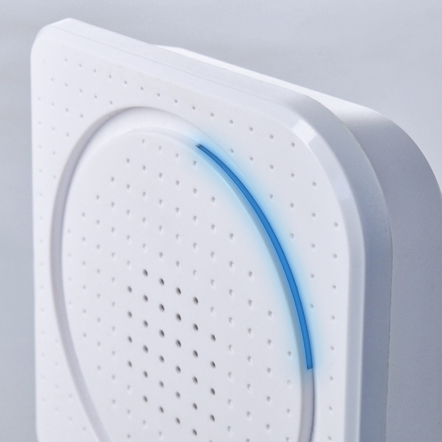 Kabellose batteriebetriebene Türklingel 3V/3xAA IP44 weiß