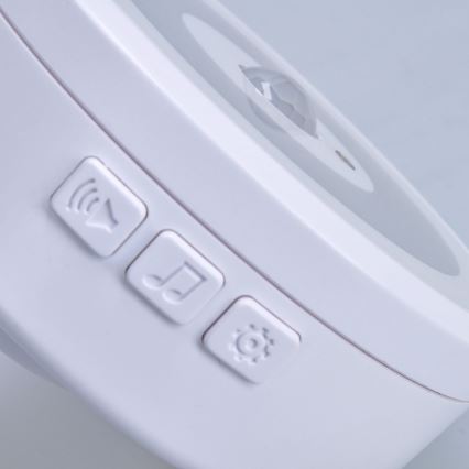 Kabellose Türklingel mit LED-Beleuchtung und Bewegungssensor für 230V-Steckdose IP55