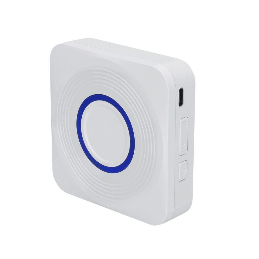 Kabellose batteriebetriebene Türklingel 3xAAA/1x3V IP56 weiß