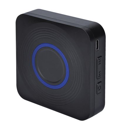 Kabellose batteriebetriebene Türklingel 3V/3xAAA IP56 schwarz