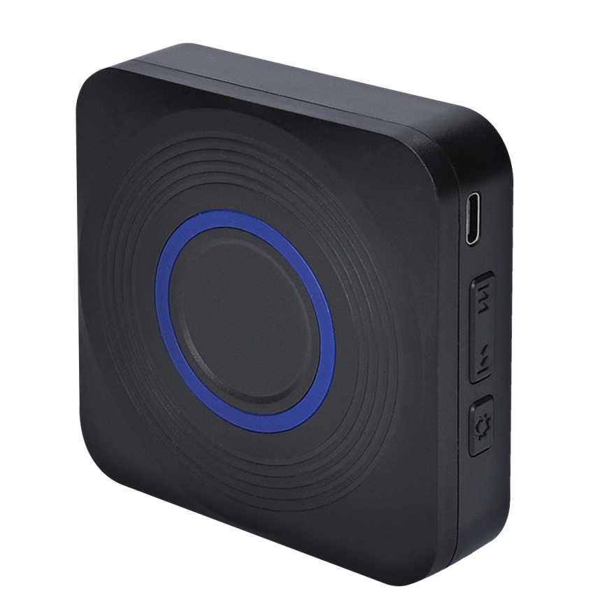 Kabellose batteriebetriebene Türklingel 3V/3xAAA IP56 schwarz