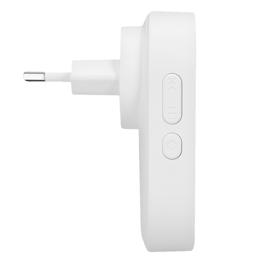 Kabellose Steckdosen-Türklingel 230V IP56 weiß