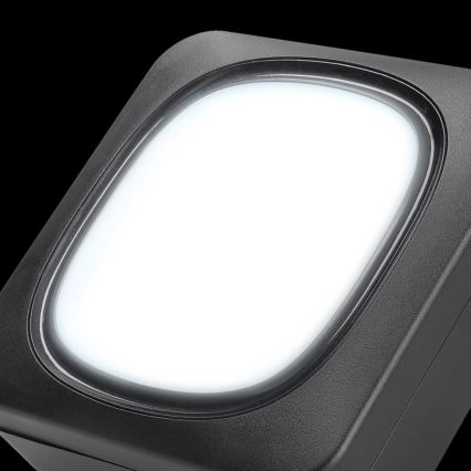 Kabellose Steckdosen-Türklingel mit LED-Beleuchtung 230V IP56 schwarz