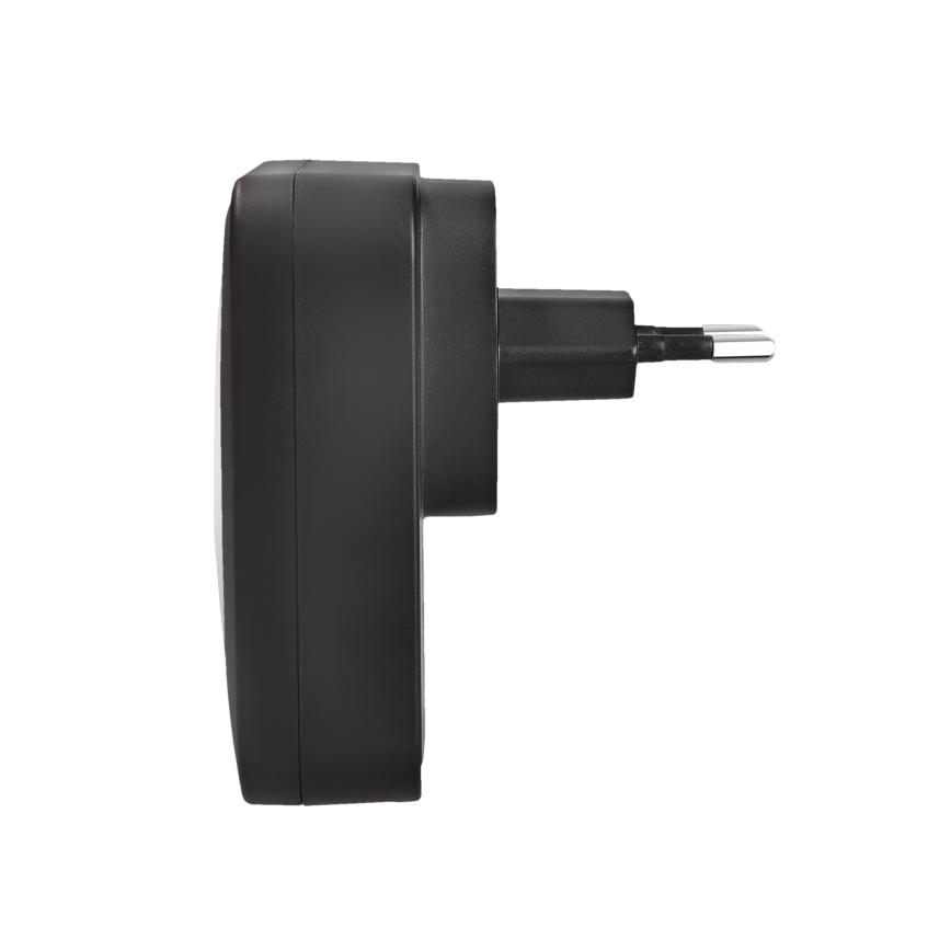 Kabellose Steckdosen-Türklingel mit LED-Beleuchtung 230V IP56 schwarz