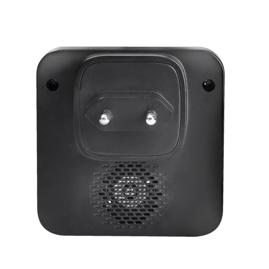 Kabellose Steckdosen-Türklingel mit LED-Beleuchtung 230V IP56 schwarz