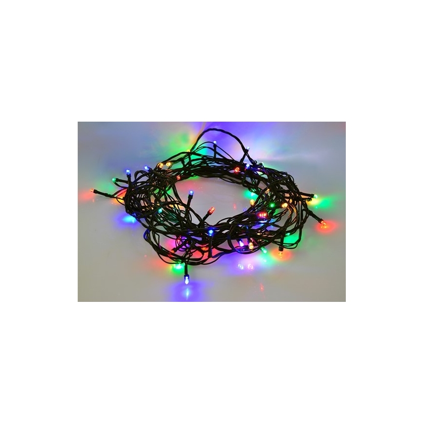 LED-Weihnachtslichterkette für Außenbereiche 100xLED/8 Funktionen IP44 13m mehrfarbig