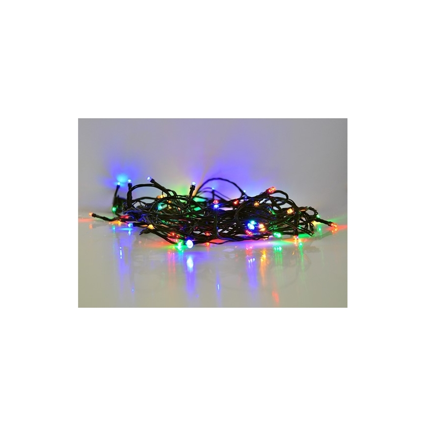 LED-Weihnachtslichterkette für Außenbereiche 100xLED/8 Funktionen IP44 13m mehrfarbig