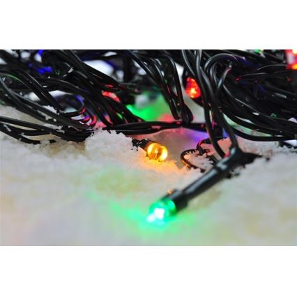 LED-Weihnachtslichterkette für Außenbereiche 100xLED/8 Funktionen IP44 13m mehrfarbig