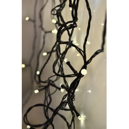 LED-Weihnachtslichterkette für Außenbereiche 100xLED/8 Funktionen IP44 13m warmweiβ