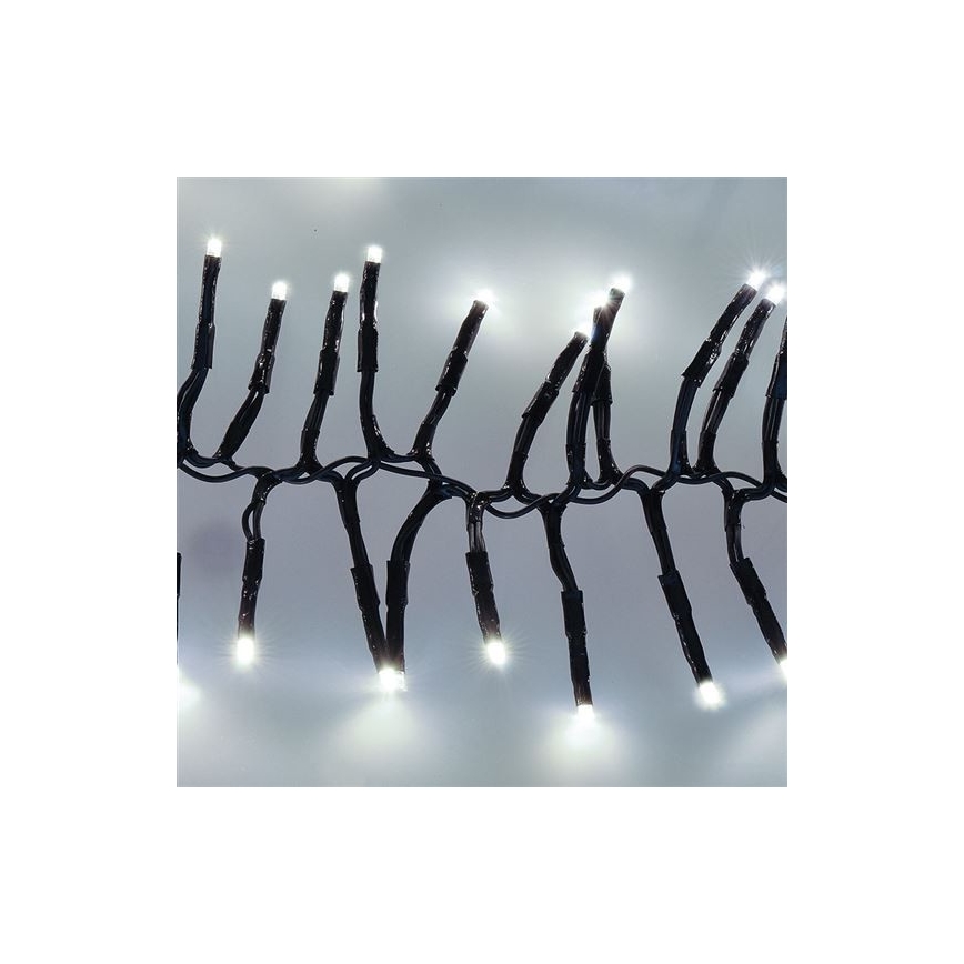 LED Weihnachtskette 576xLED/8 Funktionen 8m IP44 kaltweiß + FB