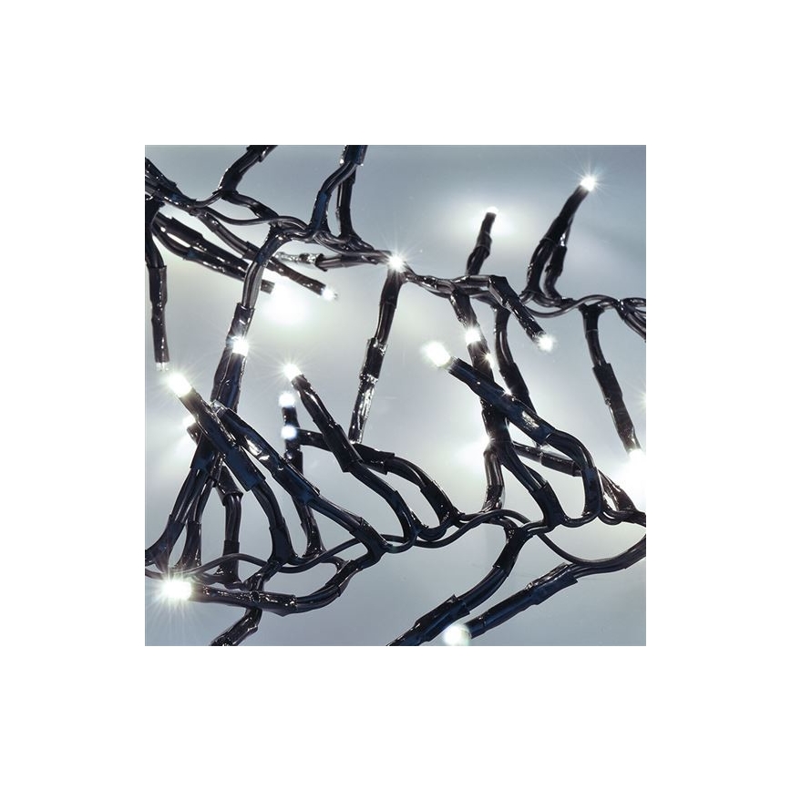 LED Weihnachtskette 576xLED/8 Funktionen 8m IP44 kaltweiß + FB