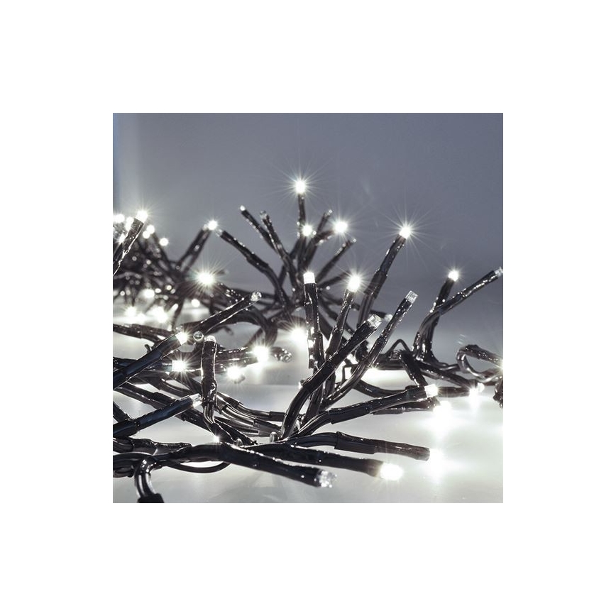 LED Weihnachtskette 576xLED/8 Funktionen 8m IP44 kaltweiß + FB
