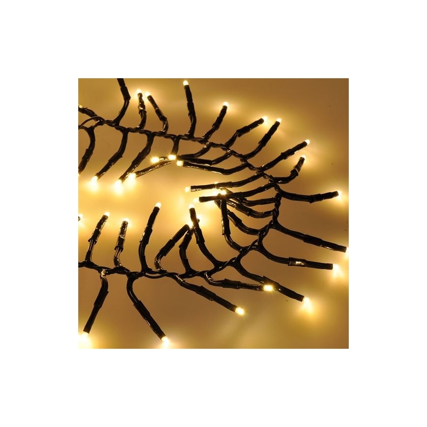LED-Weihnachtskette für draußen 576xLED/8 Funktionen 8m IP44 warmweiß + Fernbedienung