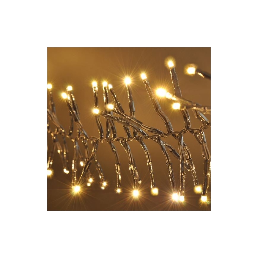 LED-Weihnachtskette für draußen 576xLED/8 Funktionen 8m IP44 warmweiß + Fernbedienung