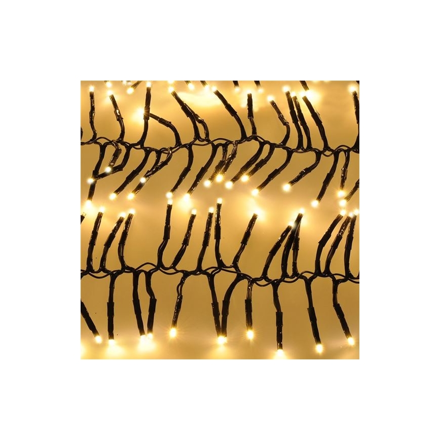 LED-Weihnachtskette für draußen 576xLED/8 Funktionen 8m IP44 warmweiß + Fernbedienung