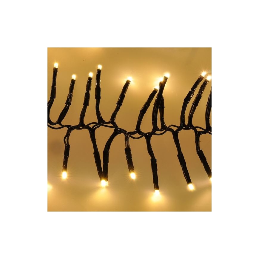 LED-Weihnachtskette für draußen 576xLED/8 Funktionen 8m IP44 warmweiß + Fernbedienung