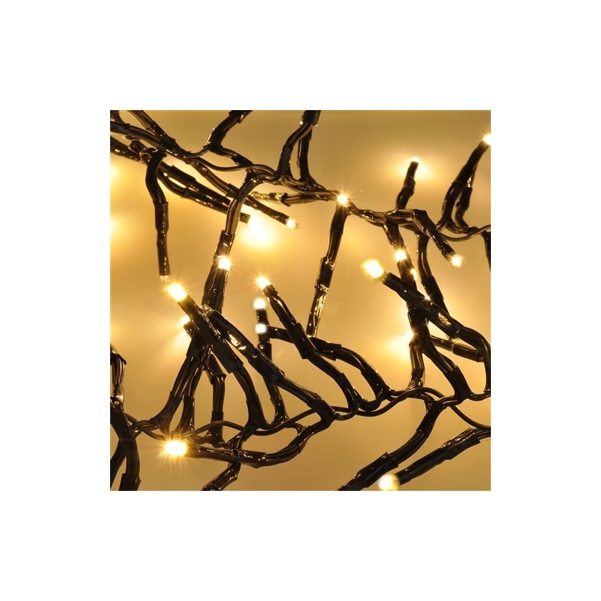 LED-Weihnachtskette für draußen 576xLED/8 Funktionen 8m IP44 warmweiß + Fernbedienung