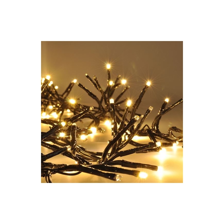LED-Weihnachtskette für draußen 576xLED/8 Funktionen 8m IP44 warmweiß + Fernbedienung