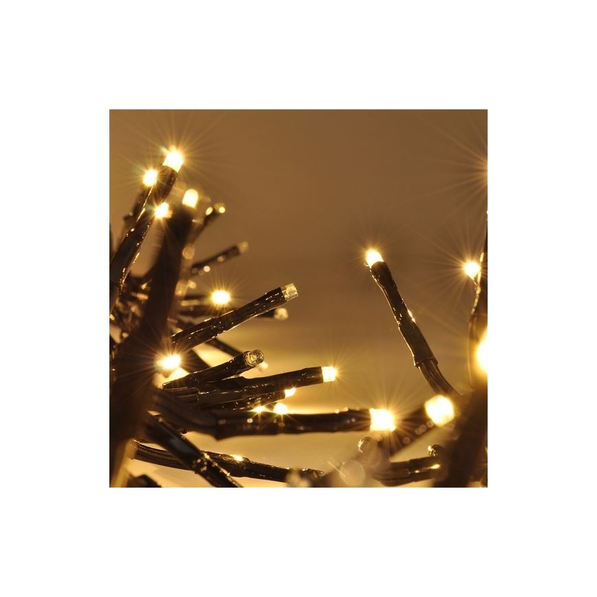 LED-Weihnachtskette für draußen 576xLED/8 Funktionen 8m IP44 warmweiß + Fernbedienung