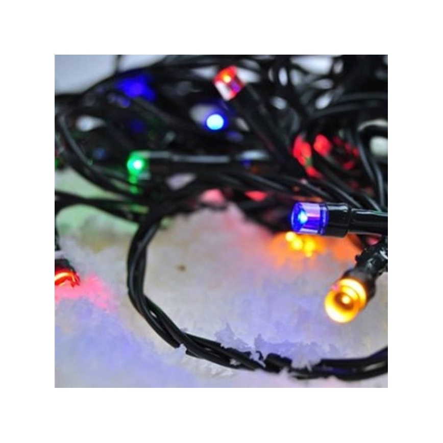 LED Weihnachtskette 50xLED/8 Funktionen 8m IP44 multicolor