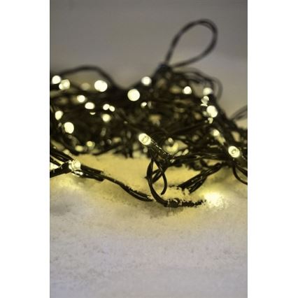 LED-Außen-Lichterkette 50xLED/8 Funktionen 8m IP44 warmweiß