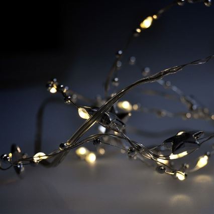 LED Weihnachtskette 1 m 20xLED/2xAA