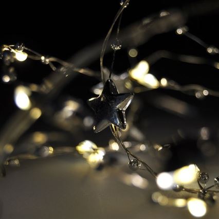 LED Weihnachtskette 1 m 20xLED/2xAA