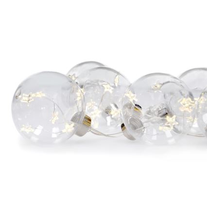 LED-Weihnachtslichterkette 30xLED/3xAA 2,5m warmweiβ