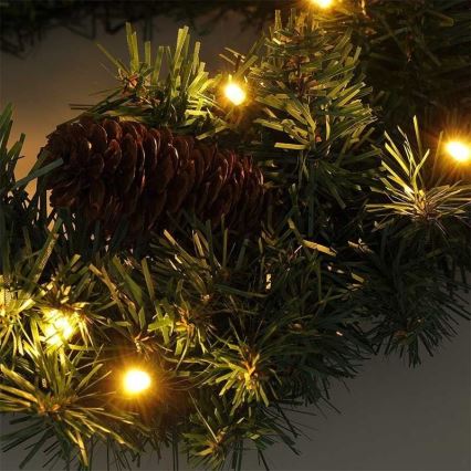 LED Außen-Weihnachtskranz 15xLED/3xAA IP44