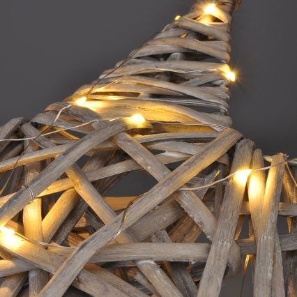 LED-Weihnachtsdekoration LED/2xAA Rattan